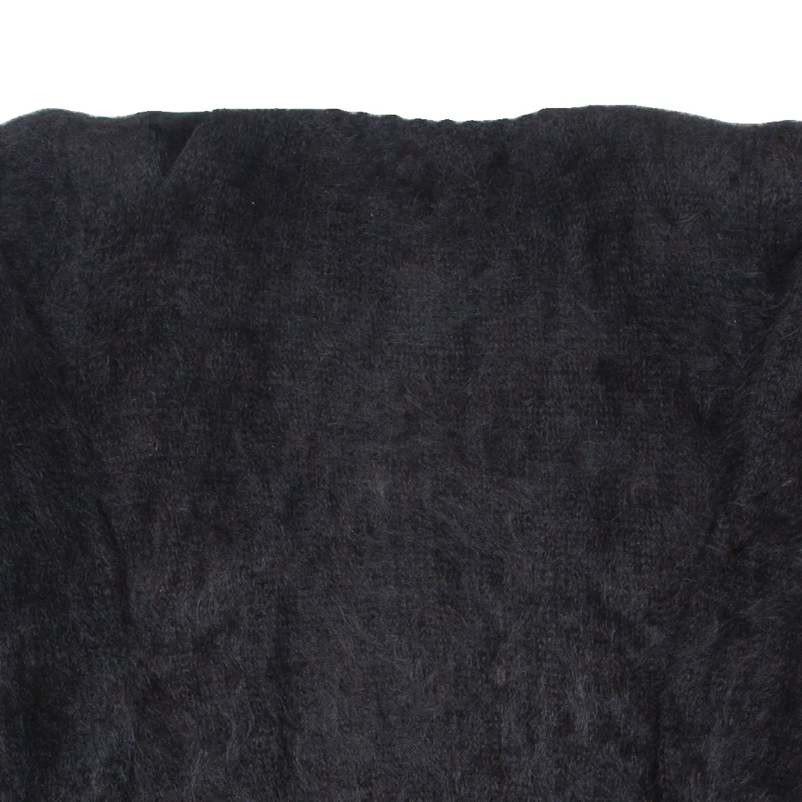 MOONLIGHT COLLECTION Shoulder Padded Womens Jumper Black Mohair UK 14