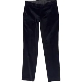 Moss Black Slim Fit Corduroy Trousers