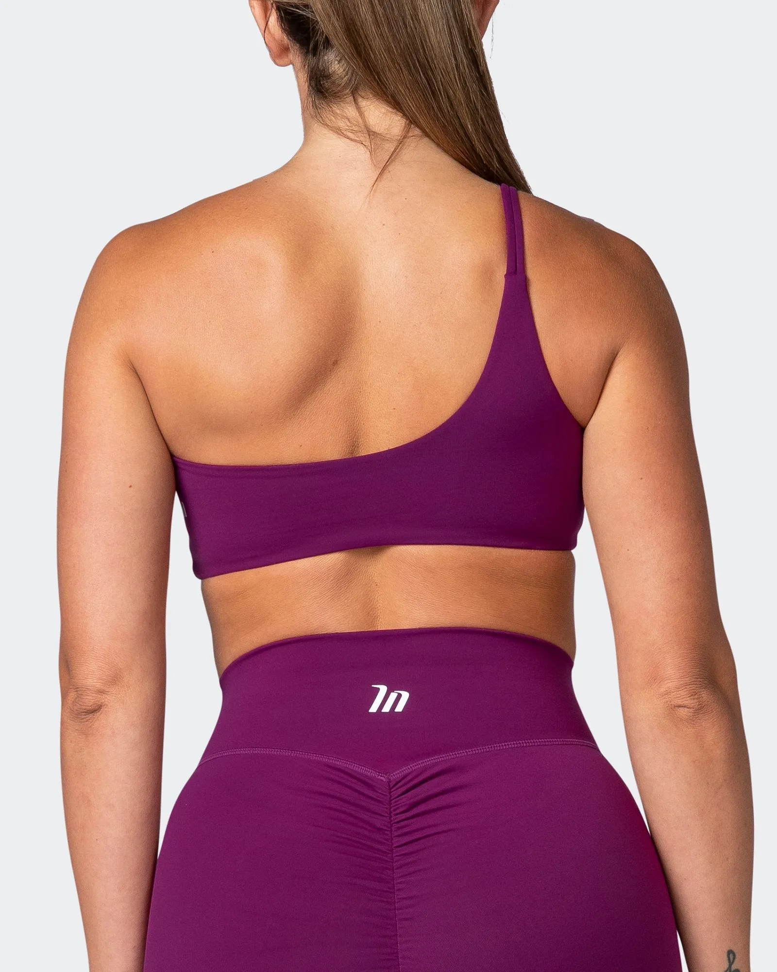 Movement One Shoulder Bralette - Huckleberry