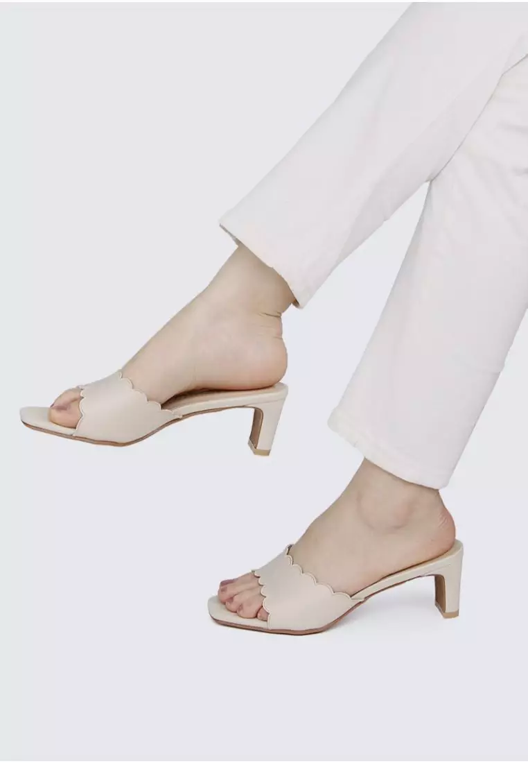 My Ballerine My Ballerine Carmen Comfy Heels In Beige