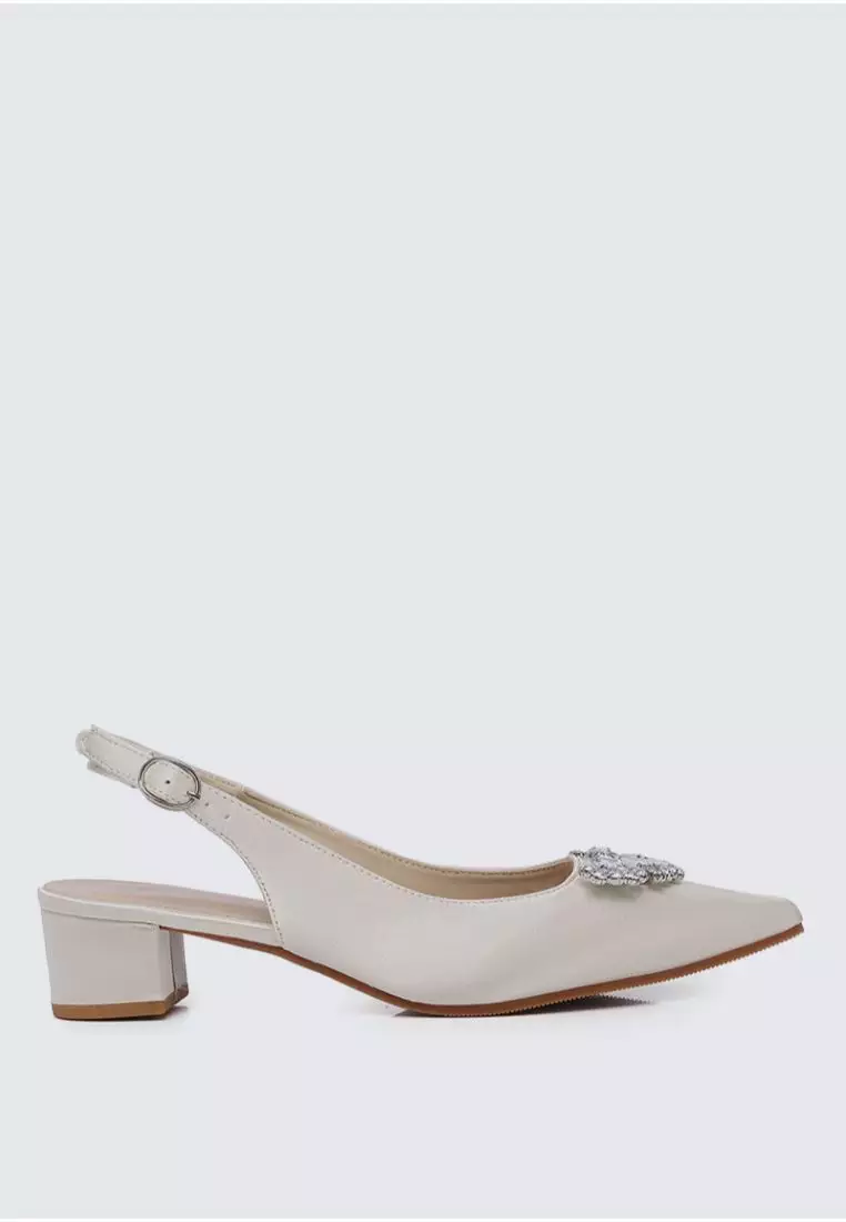 My Ballerine My Ballerine Esme Comfy Heels In Champagne