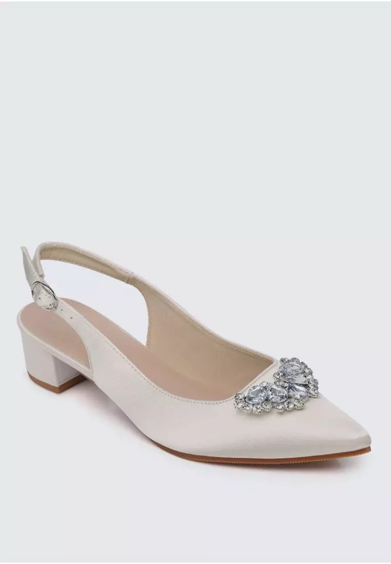 My Ballerine My Ballerine Esme Comfy Heels In Champagne