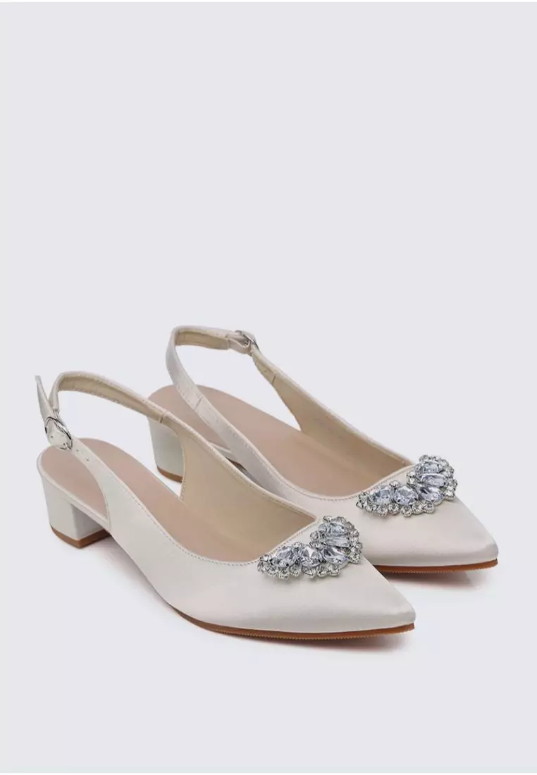 My Ballerine My Ballerine Esme Comfy Heels In Champagne