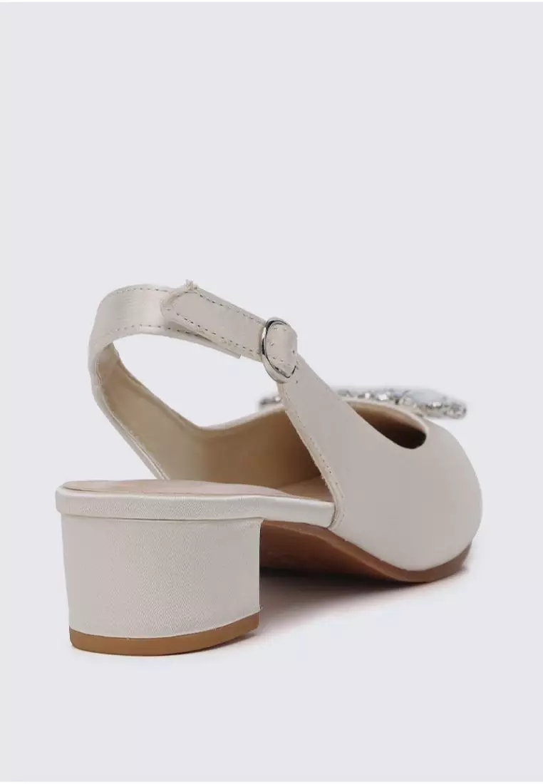 My Ballerine My Ballerine Esme Comfy Heels In Champagne