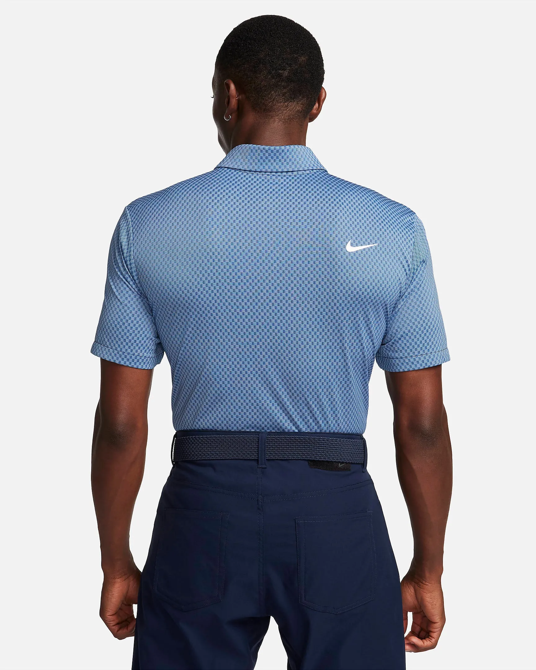 Nike Men's Dri-FIT Golf Polo Shirt - Midnight Navy/Court Blue/University Blue/White