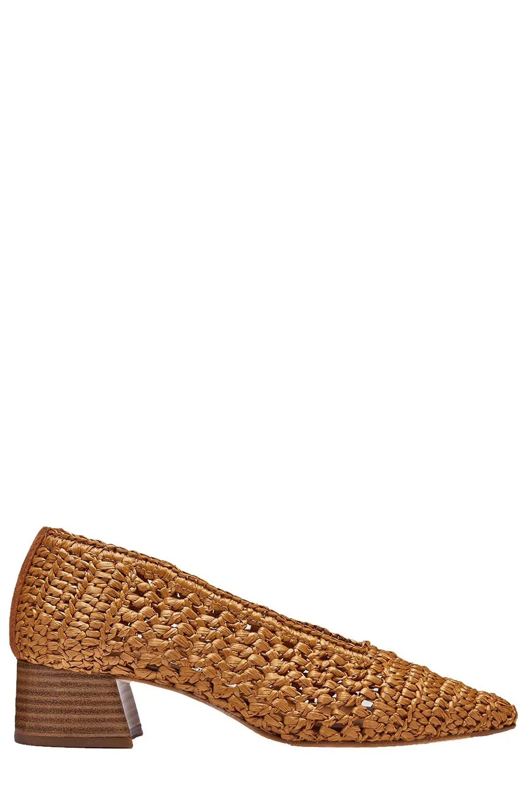 Noa Legno Raffia Woven Mid Heels