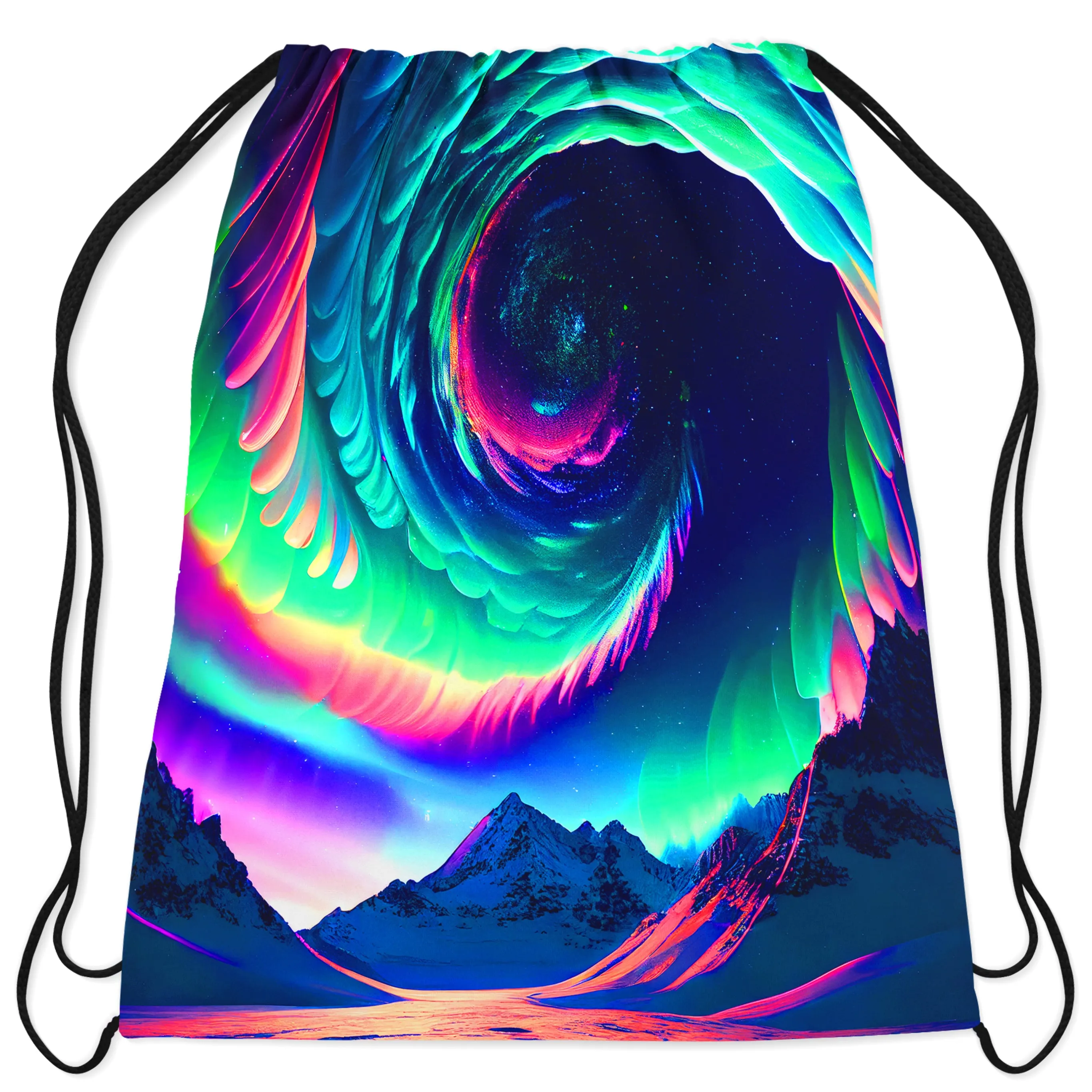 Northern Lights II Drawstring Bag