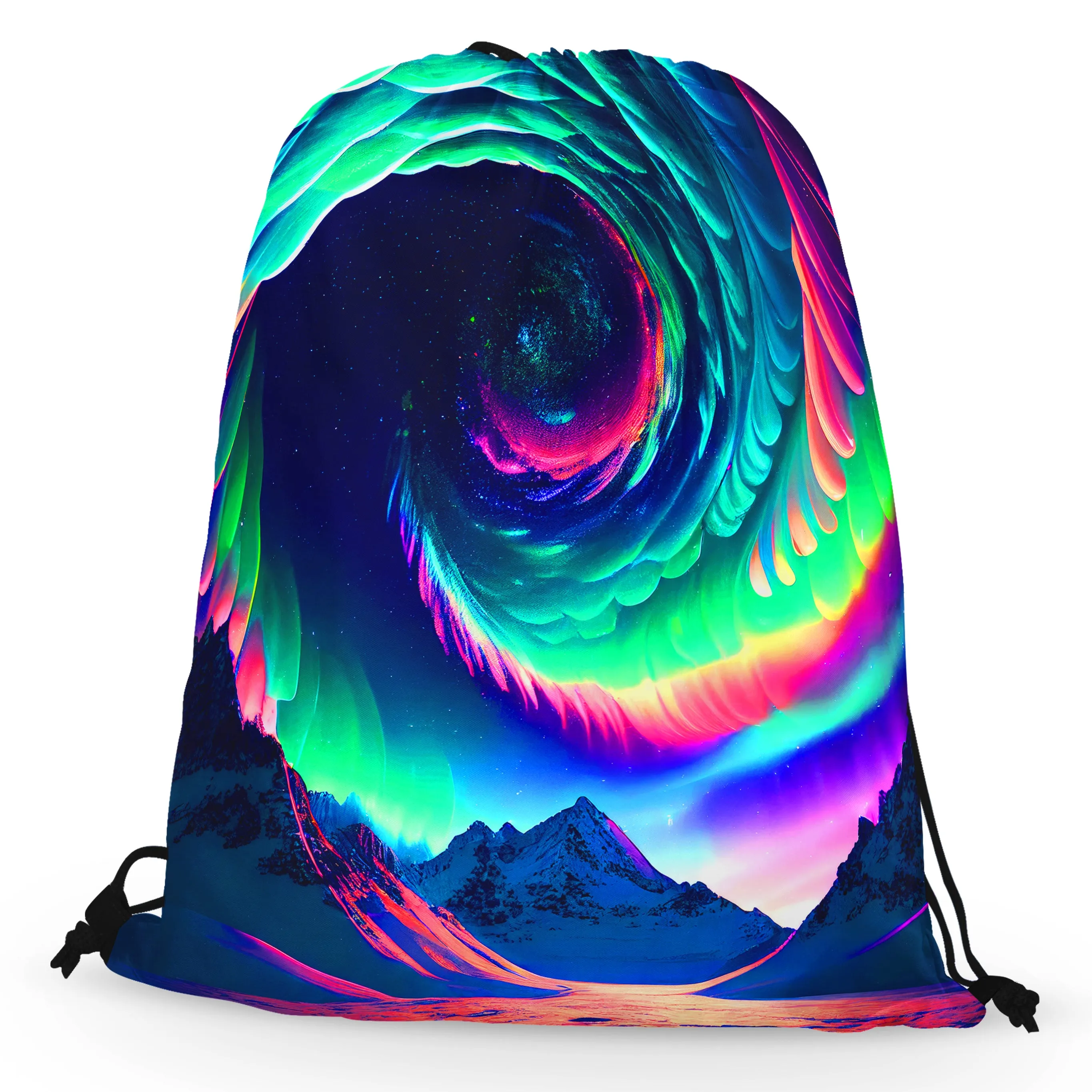 Northern Lights II Drawstring Bag