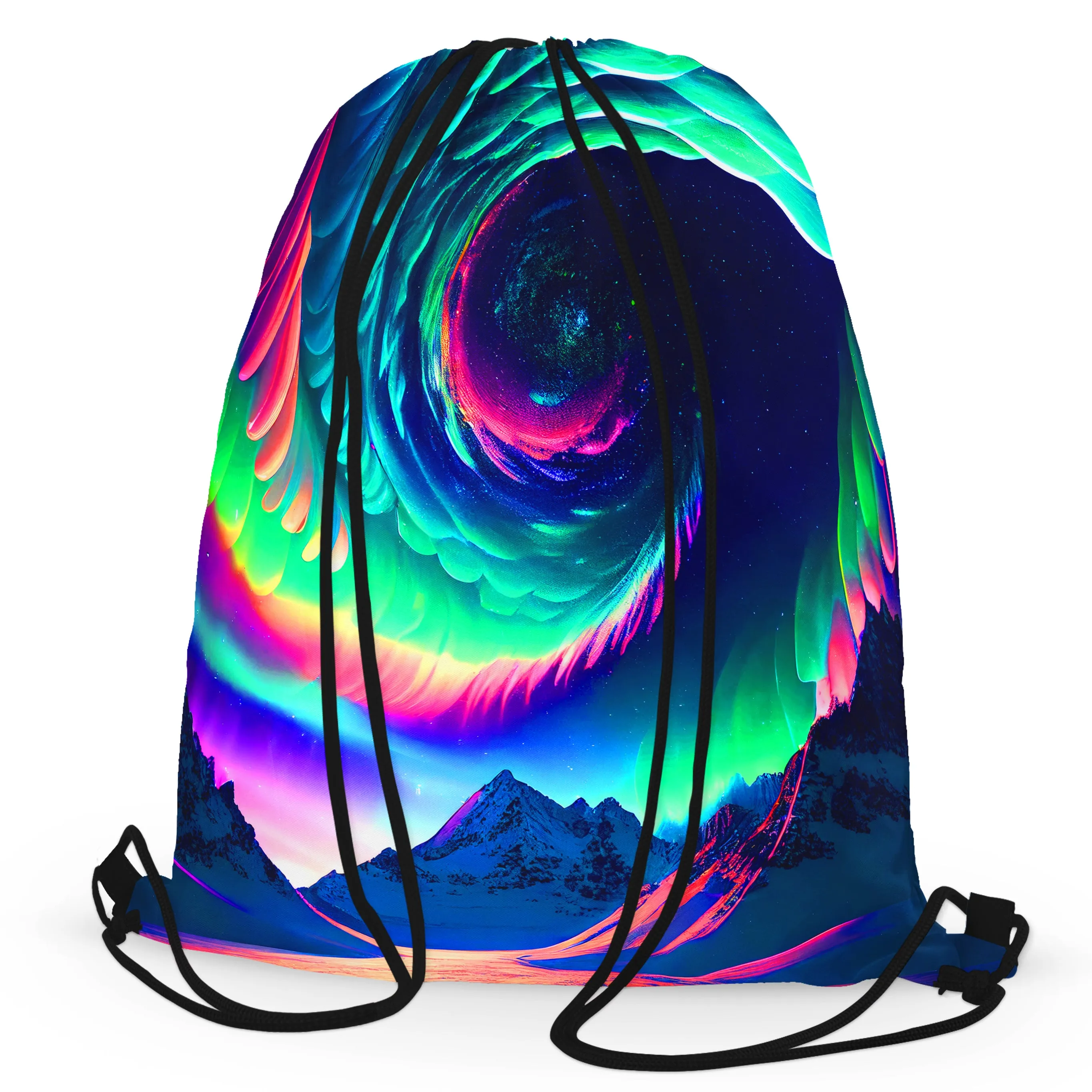 Northern Lights II Drawstring Bag