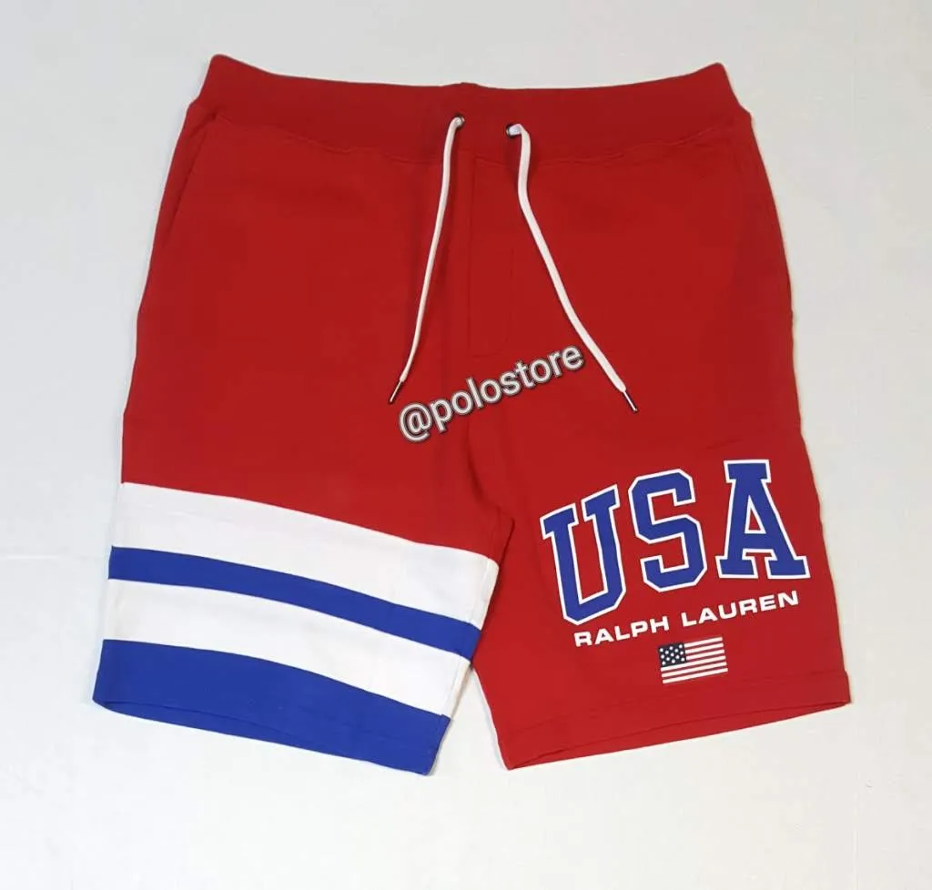 Nwt Polo Ralph Lauren Red/Royal Blue Polo USA Olympic Shorts