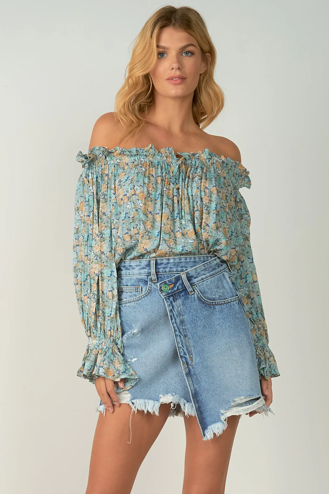 Off The Shoulder Floral Top