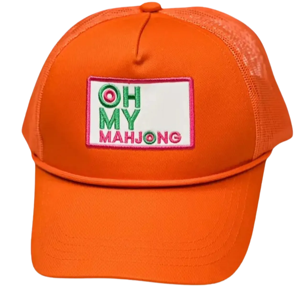 Oh My Mahjong Hat, Orange - Mahjong Hat in Orange Color