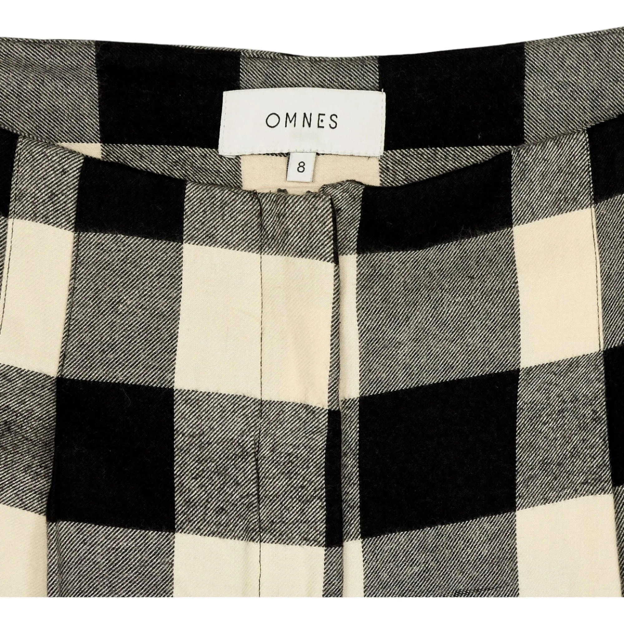 Omnes Black & Cream Check Trousers