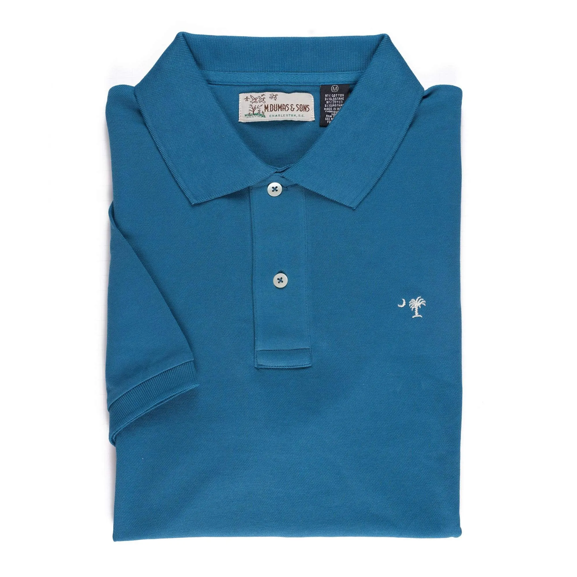 Palmetto Polo- Sky Blue