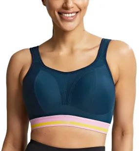 Panache Racerback Sports Bra Retro Navy (7341)