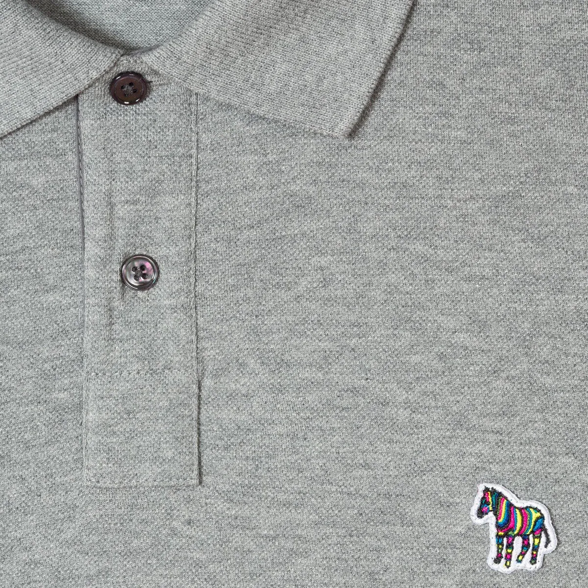 Paul Smith Long Sleeve Polo Shirt Grey