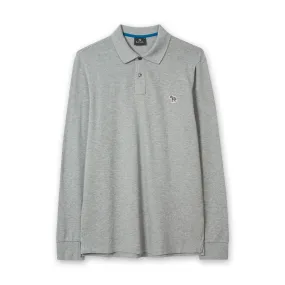 Paul Smith Long Sleeve Polo Shirt Grey