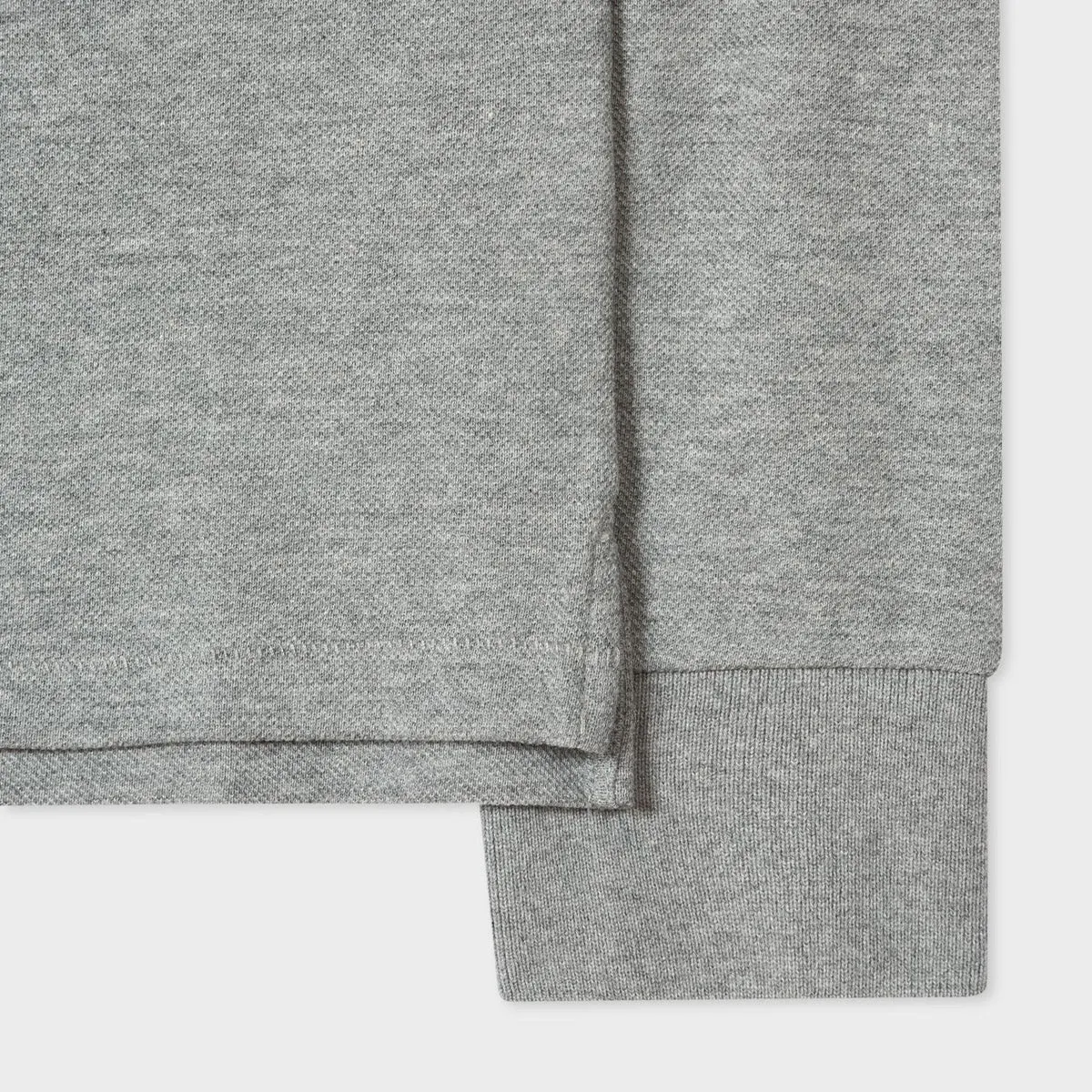 Paul Smith Long Sleeve Polo Shirt Grey