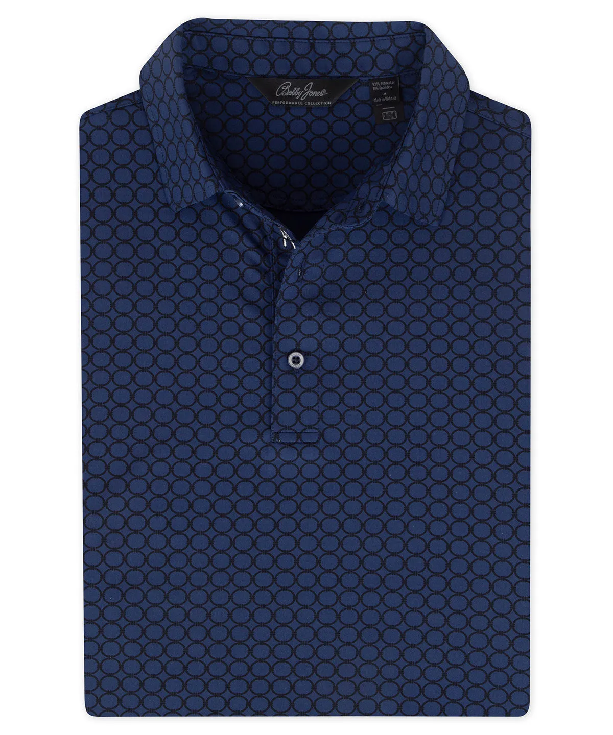 Performance Geo Nautical Print Polo