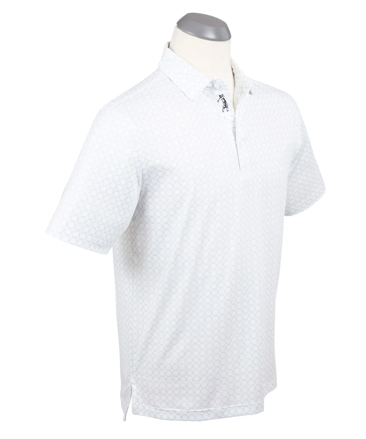 Performance Geo Nautical Print Polo