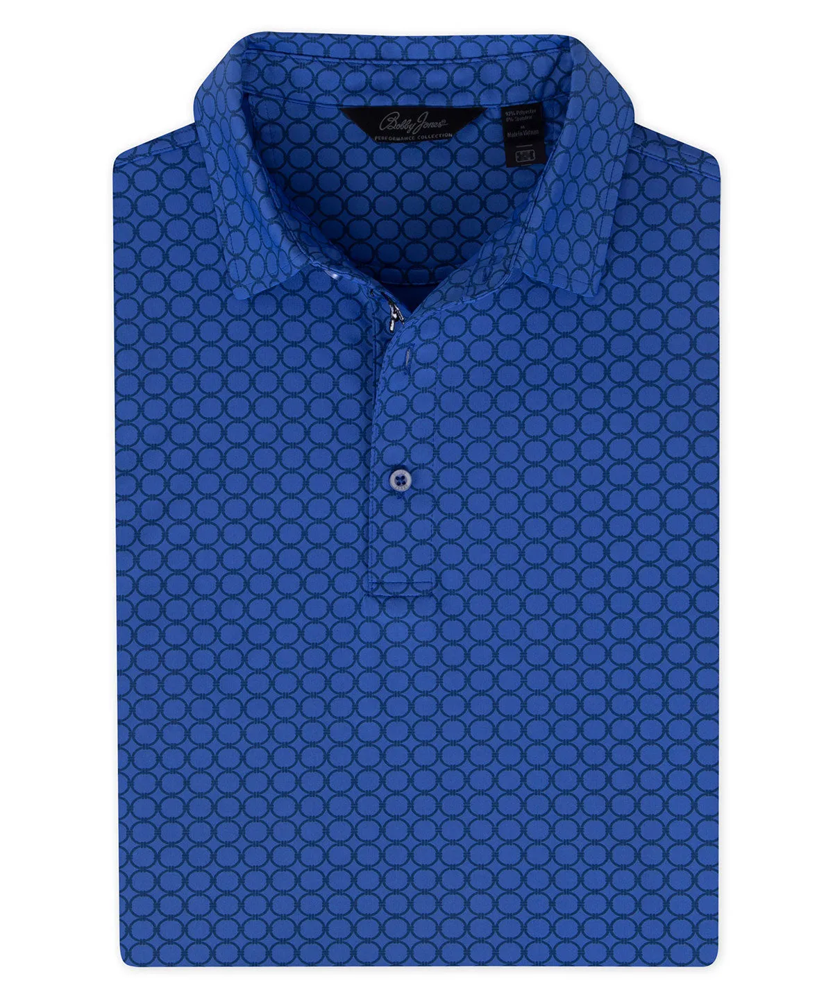 Performance Geo Nautical Print Polo