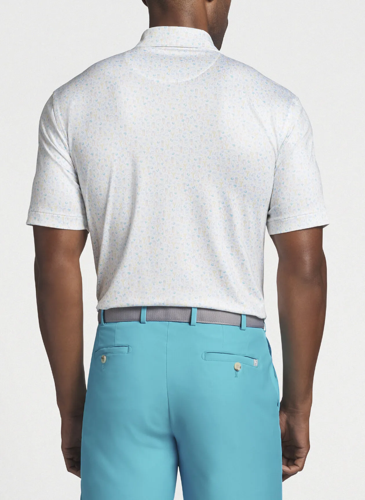 Peter Millar Performance Jersey Half & Half Polo