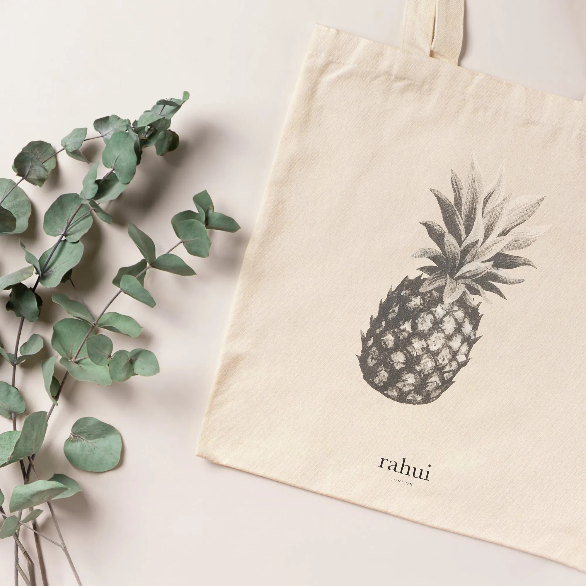 Pineapple Recycled Cotton Tote Bag | Natural