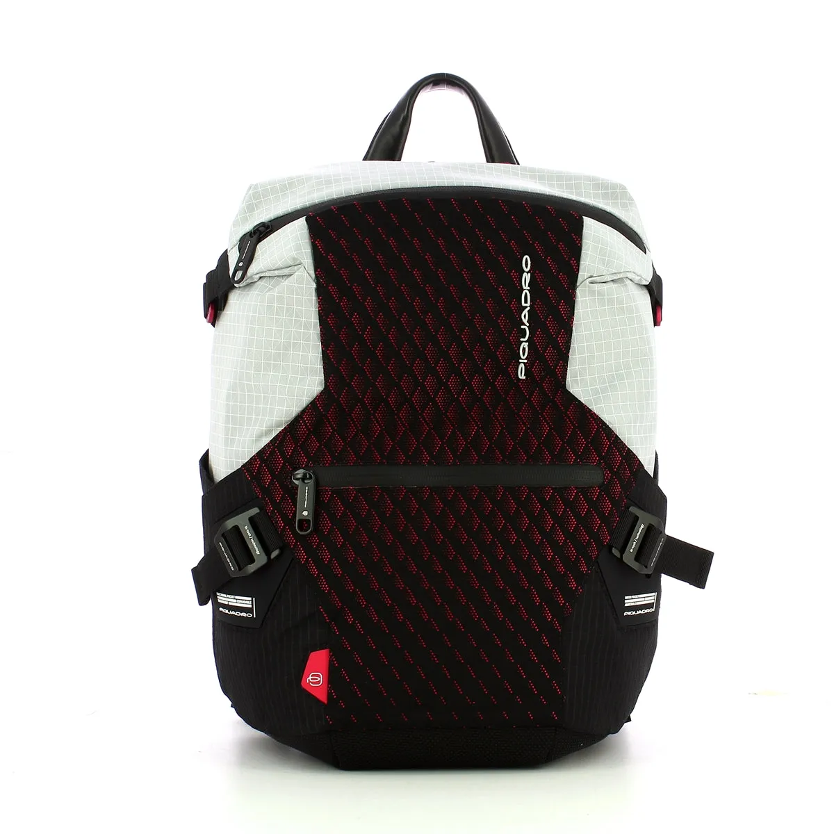 Piquadro Laptop Backpack with RFID Protection - Gray/Red - PQ-Y 14.0 - CA5116PQY