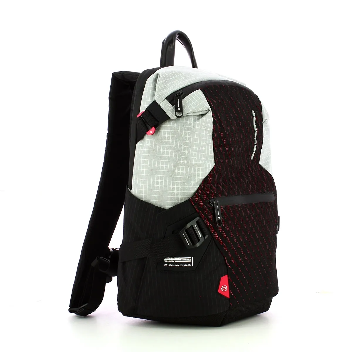 Piquadro Laptop Backpack with RFID Protection - Gray/Red - PQ-Y 14.0 - CA5116PQY