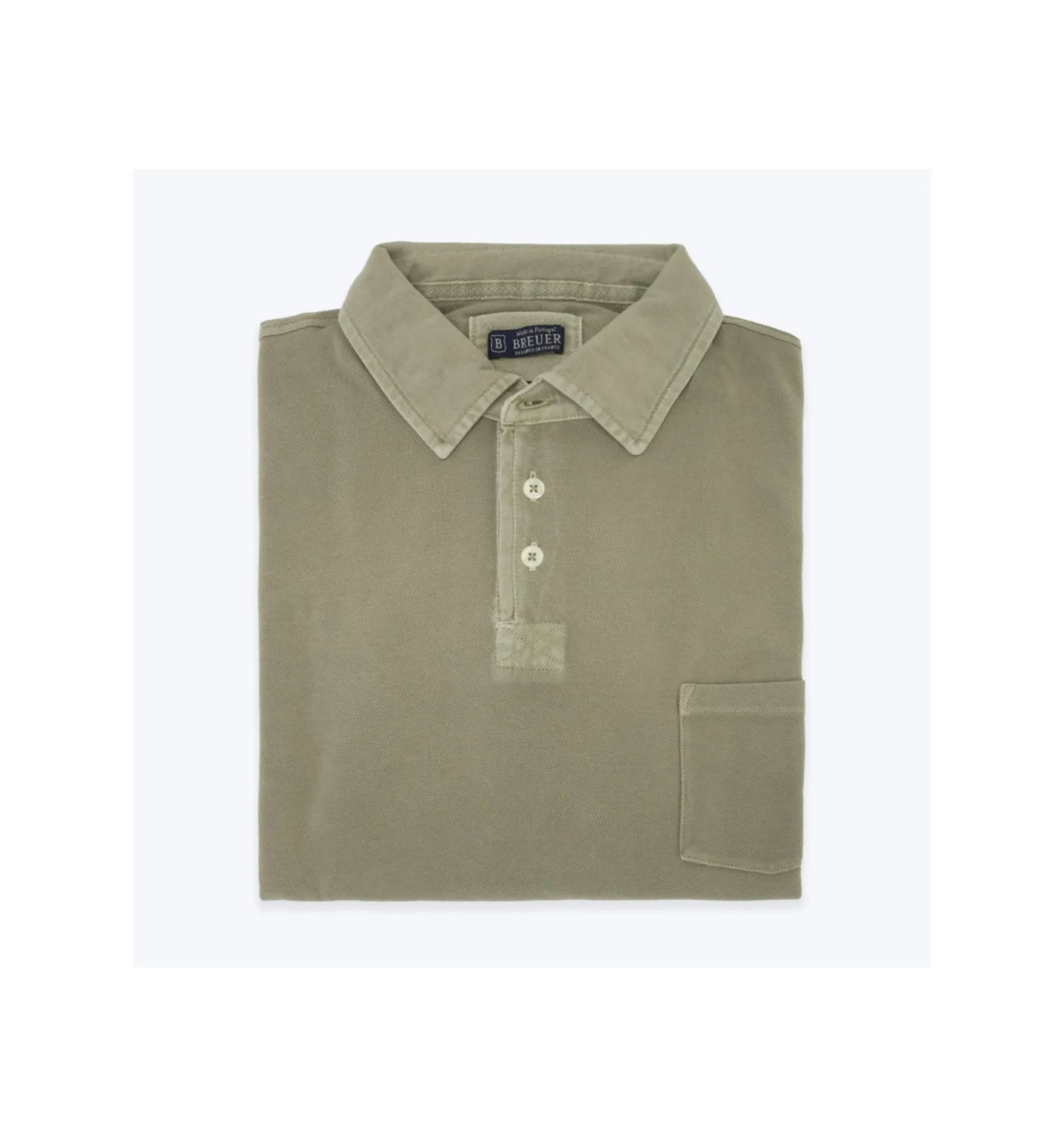 BREUER Long Sleeve Piqué Polo