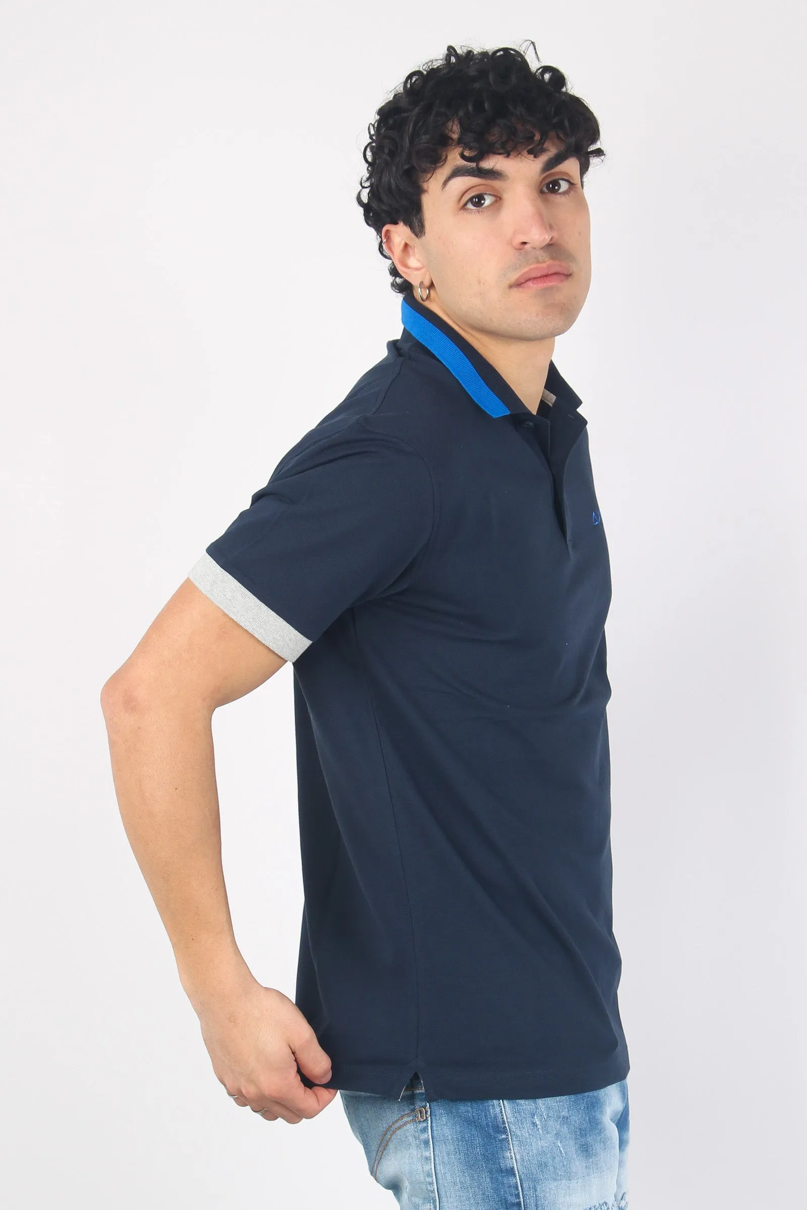 Navy Blue High Profile Polo