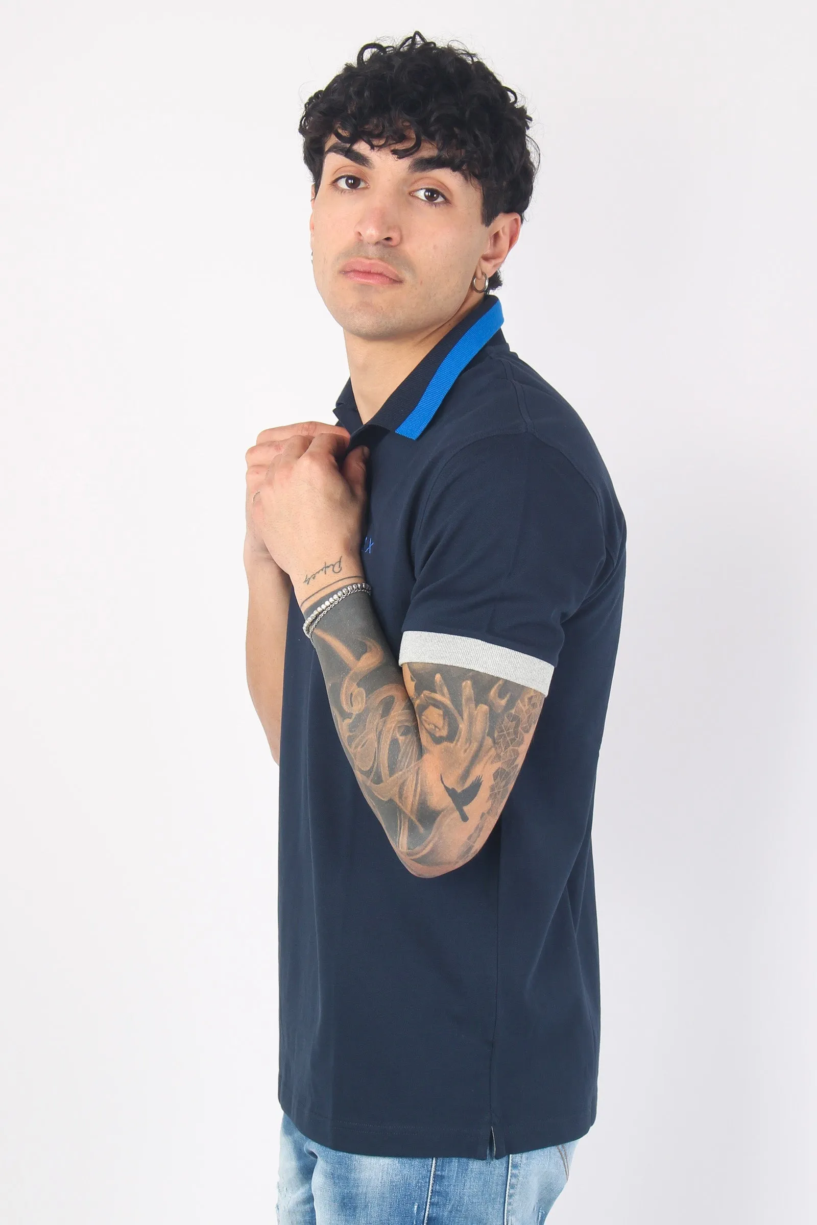 Navy Blue High Profile Polo