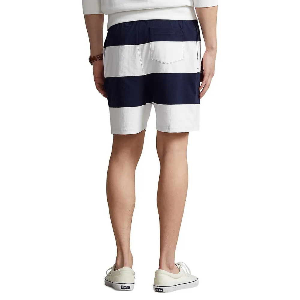 Polo Ralph Lauren 6-Inch Polo Bear Striped Jersey Shorts