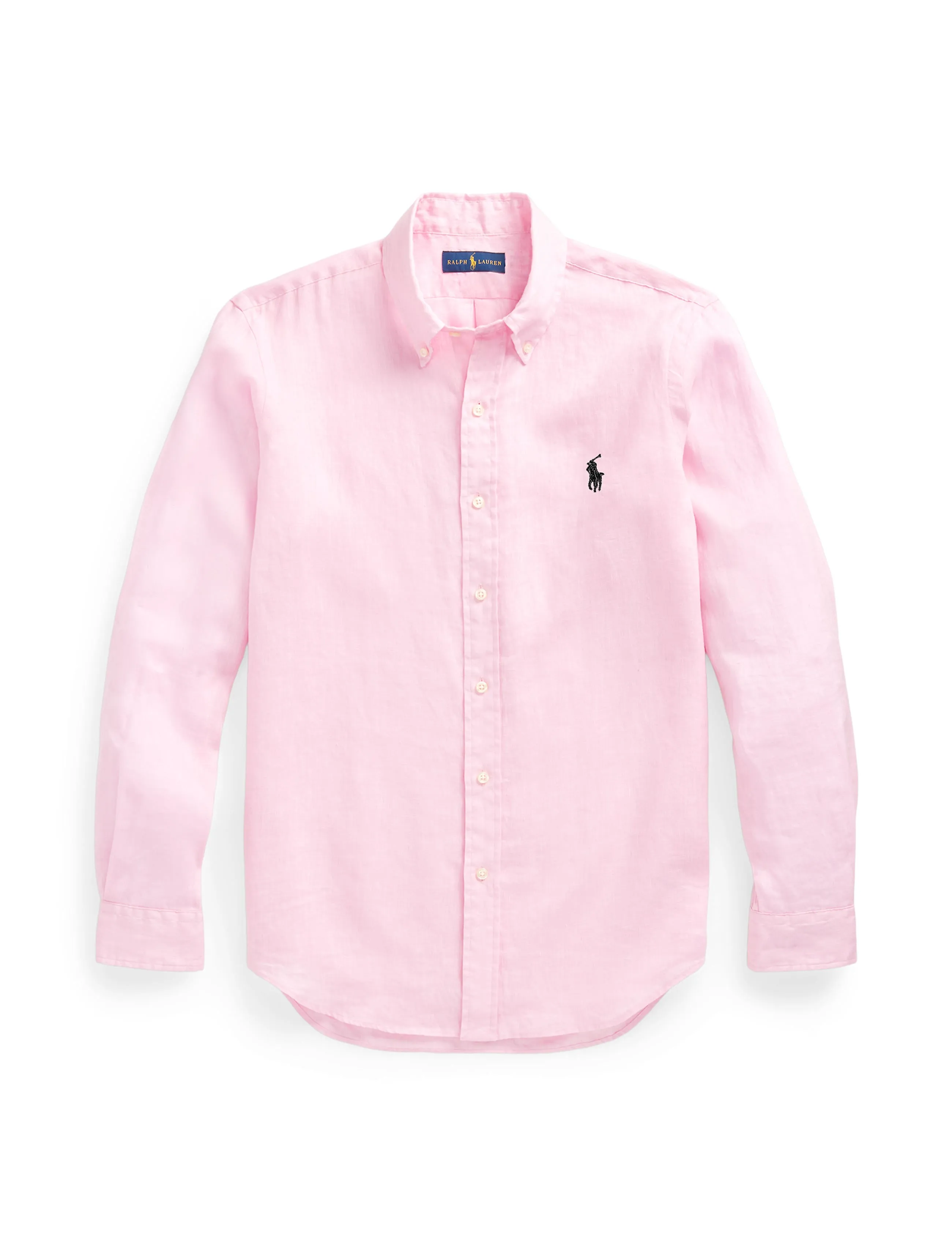 Polo Ralph Lauren Custom Fit Linen Shirt Carmel Pink