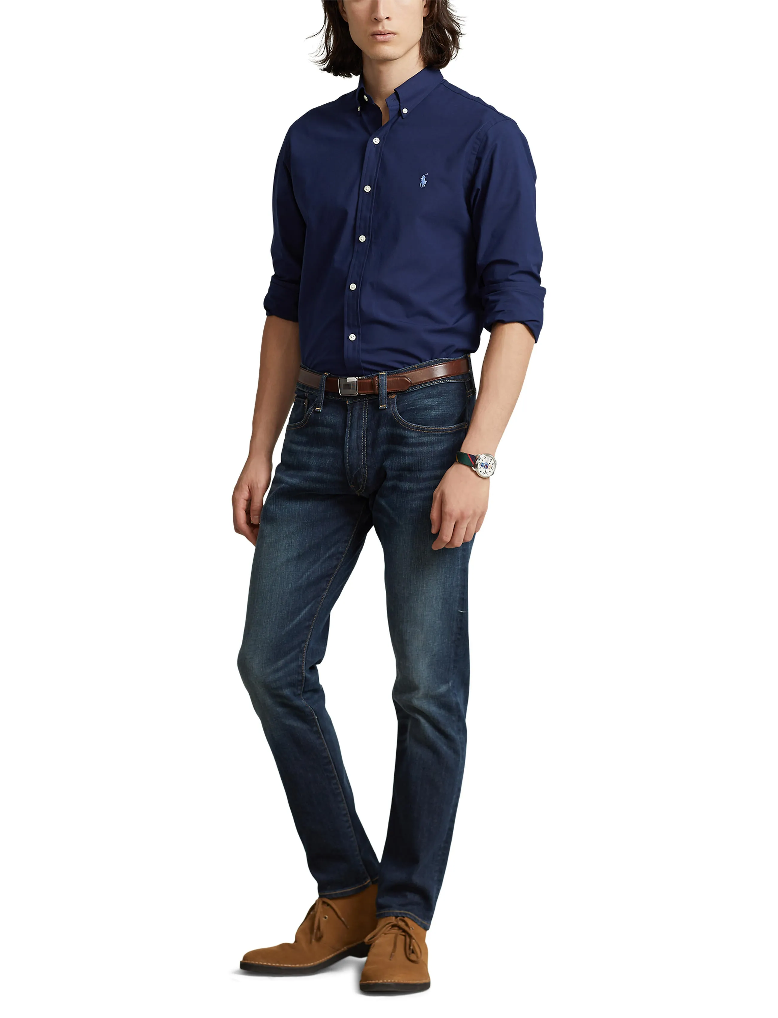 Polo Ralph Lauren Custom Fit Poplin Shirt Navy