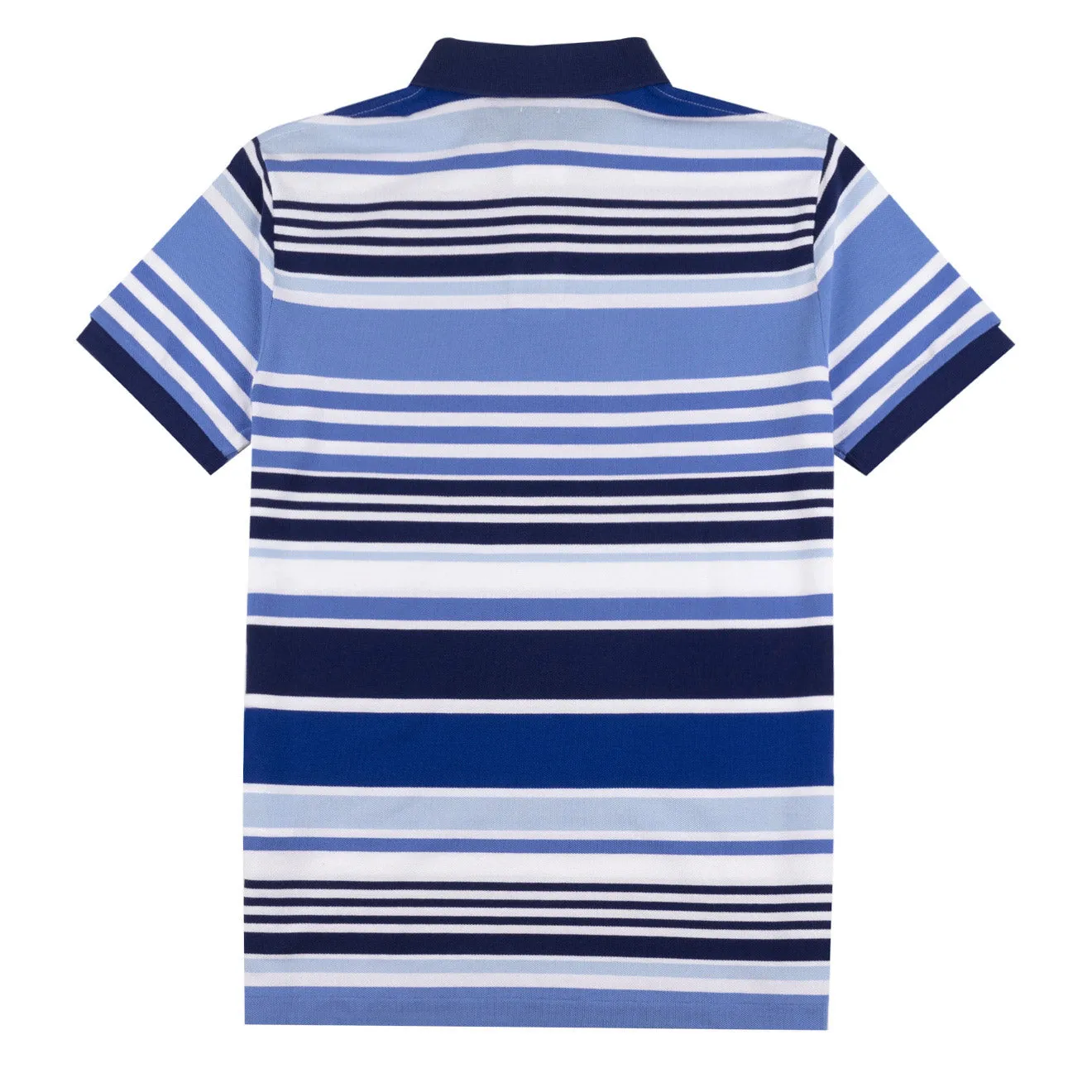 Polo Ralph Lauren Custom Slim Fit Stripe Mesh Polo White Multi