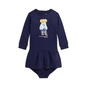 Polo Ralph Lauren Kids Polo Bear Fleece Dress (Infant)