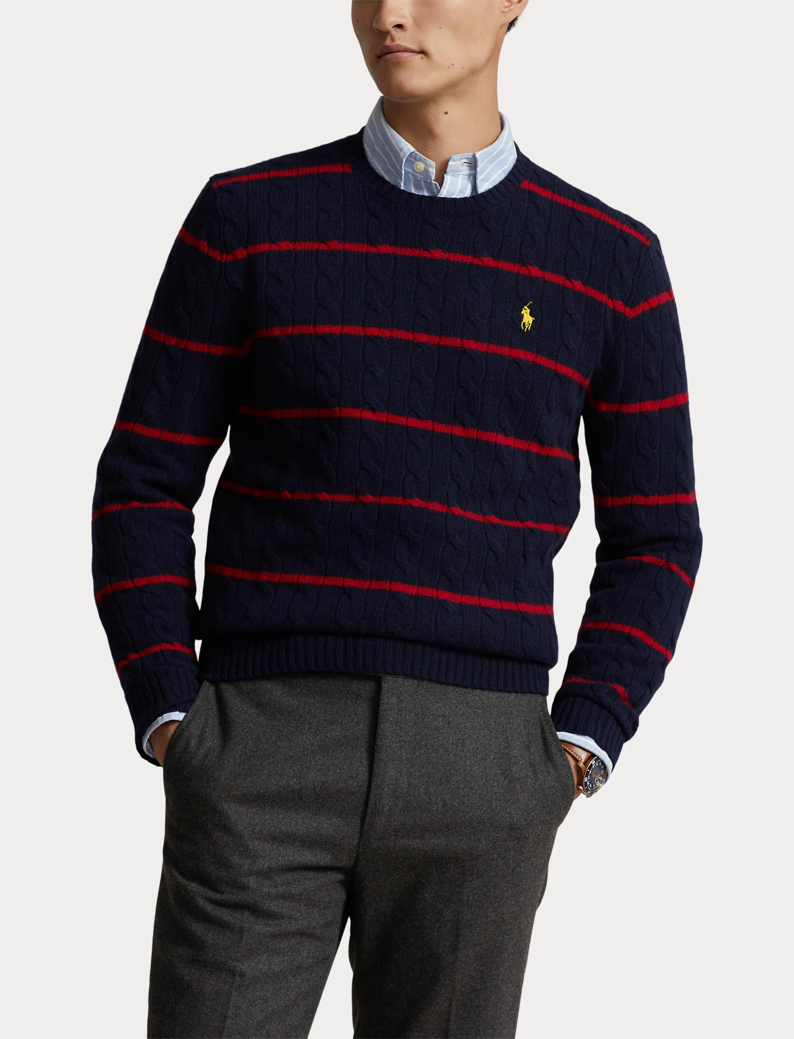 Polo Ralph Lauren LS Pullover Navy Combo