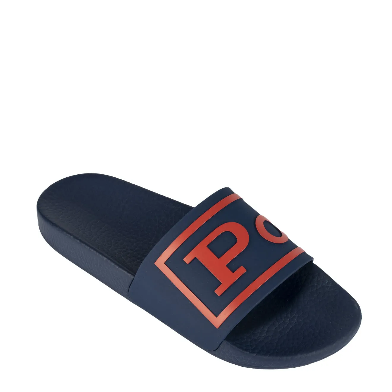 Polo Ralph Lauren Polo Slide Sandals Light Navy / Tomato