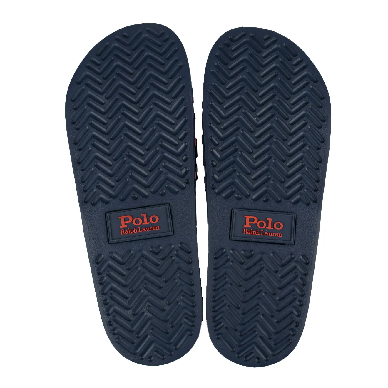 Polo Ralph Lauren Polo Slide Sandals Light Navy / Tomato