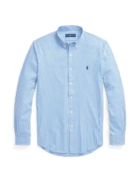 Polo Ralph Lauren Stripe Poplin Sport Shirt Light Blue/White