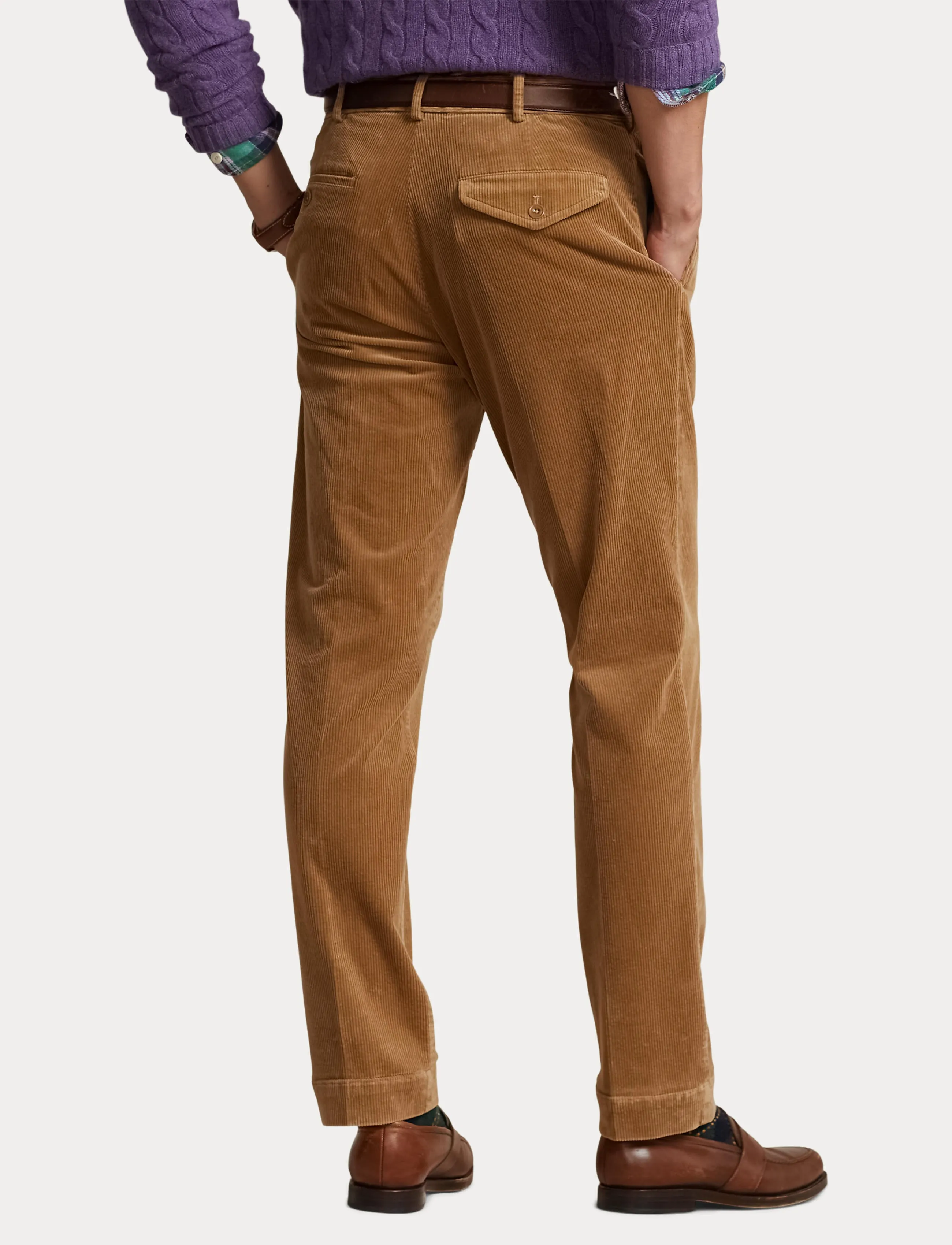 Polo Ralph Lauren Washed Stretch Cord Trouser Rustic Tan