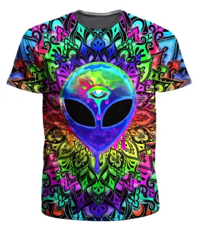 Psy Alien Purple Men's T-Shirt