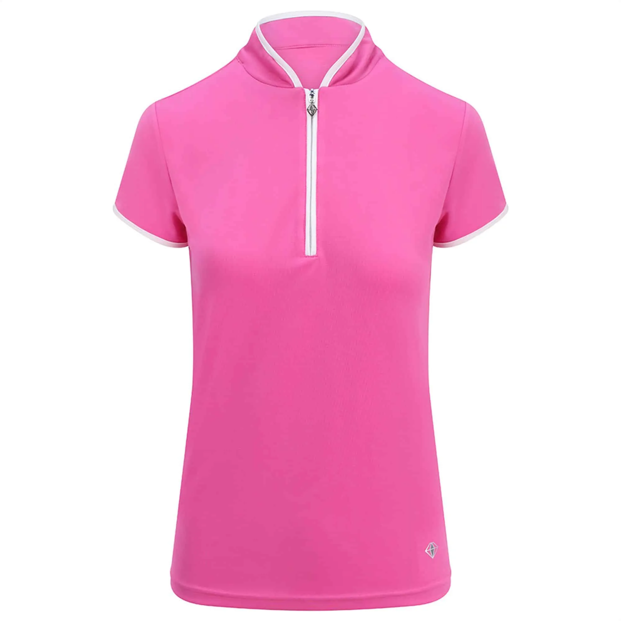 Pure Golf Bloom Women's Azalea Pink Polo Shirt.