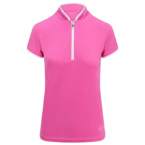 Pure Golf Bloom Women's Azalea Pink Polo Shirt.