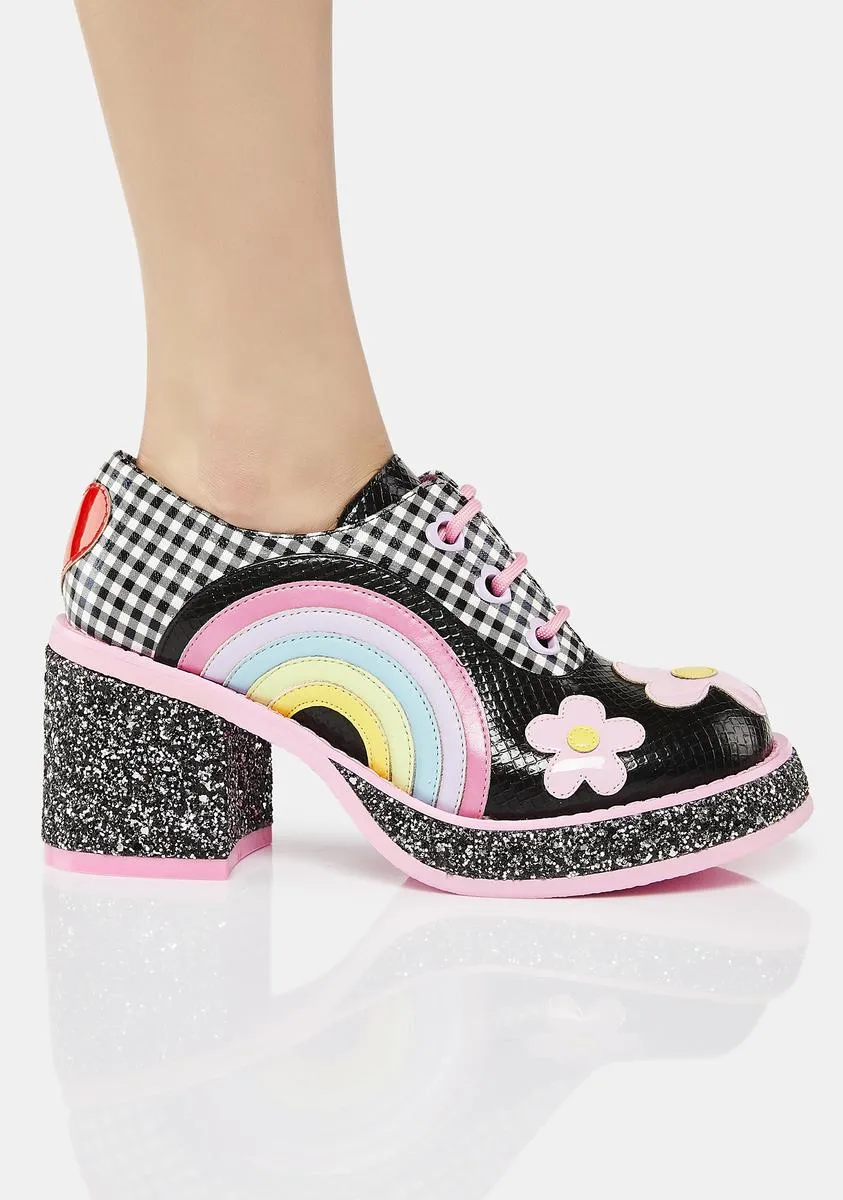 Rainbows Love Platform Oxfords