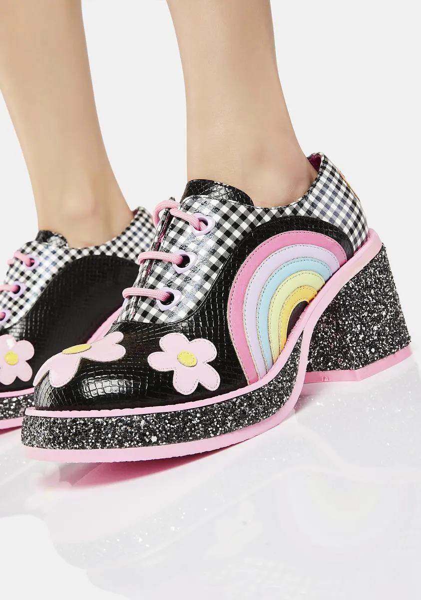 Rainbows Love Platform Oxfords