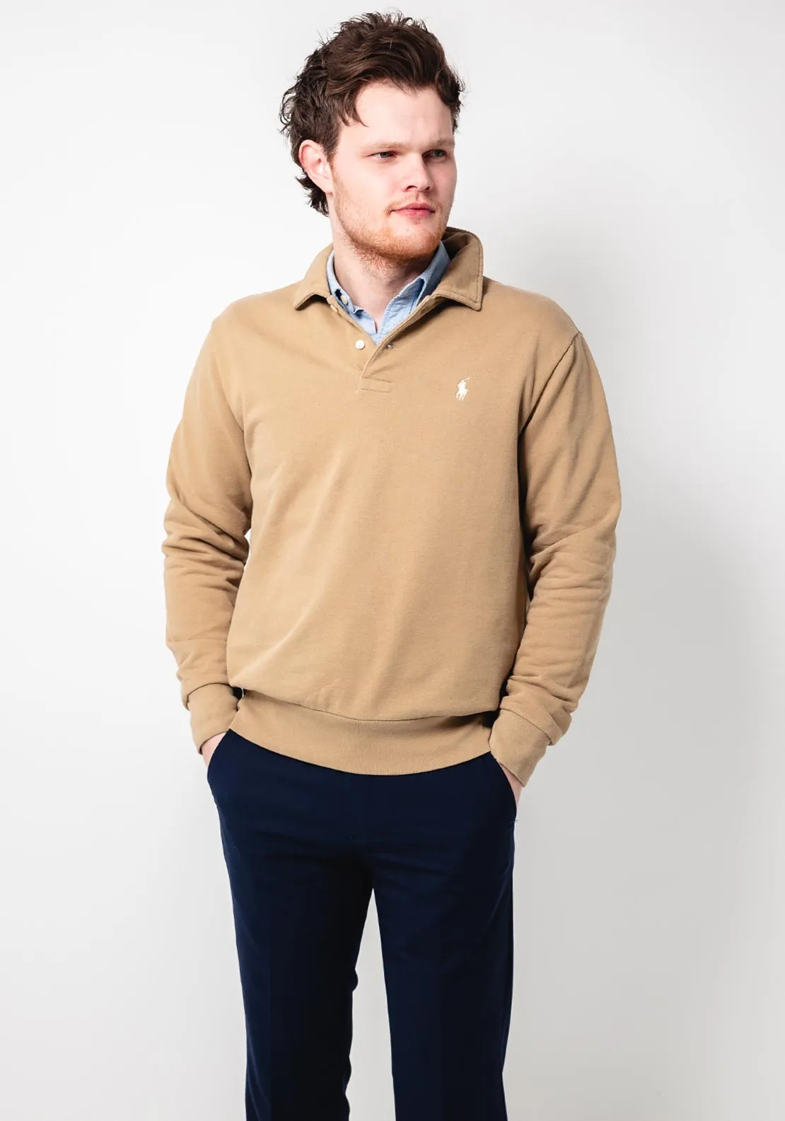 Ralph Lauren Long Sleeve Polo Shirt, Neutral