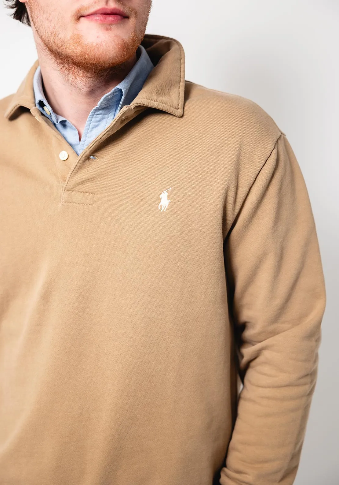 Ralph Lauren Long Sleeve Polo Shirt, Neutral