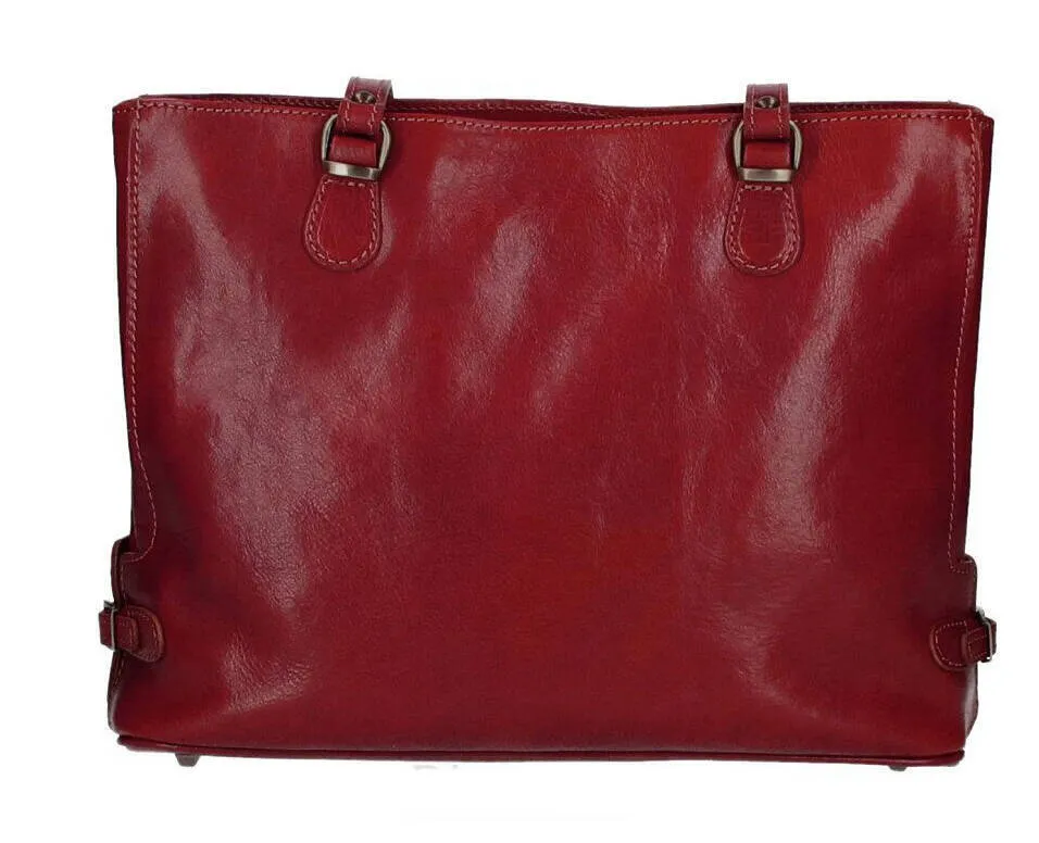 Red leather bag beatrix